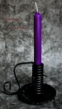 Durchgefärbte Ritualstabkerze Dunkel Violett